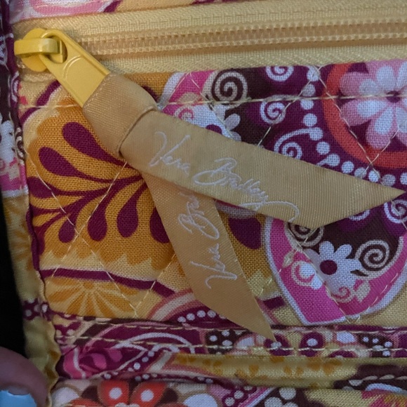 Vera Bradley Yellow and Pink Floral Wallet vintage style - Picture 3 of 3